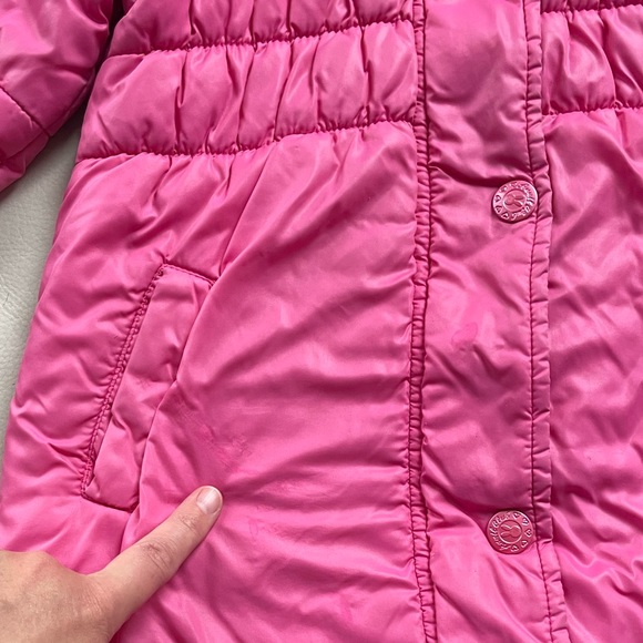 Detatchable Hood, Urban Down Lightweight Puffer Long Winter Coat, Rose Pink - Picture 15 of 16